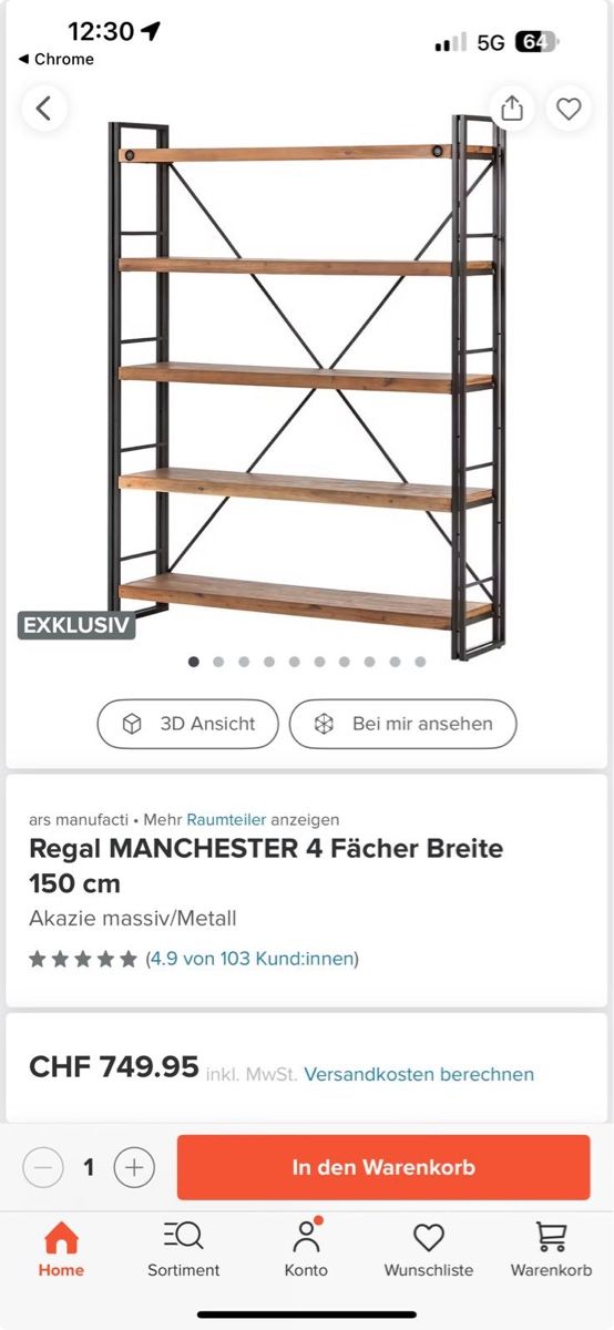 Étagères: Hochwertiges Regal – D'occasion à Zürich par christof_23