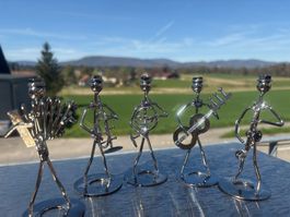 Metall Figuren Musiker
