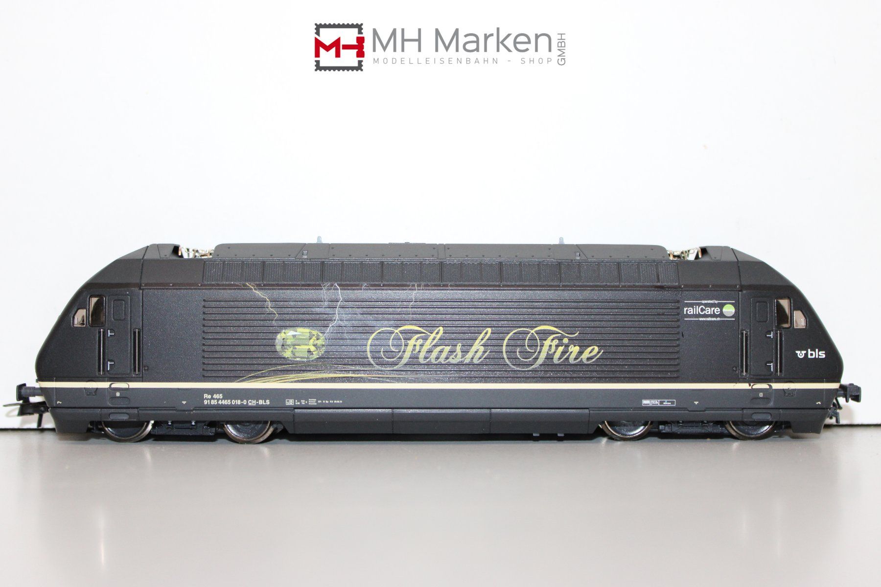 Roco 73273 E-Lok Re 465 BLS Flash Fire Digital Sound DC OVP (Gebraucht ...