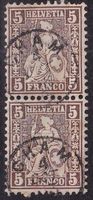Sitzende Helvetia Paar 5, V-O CHAM+++