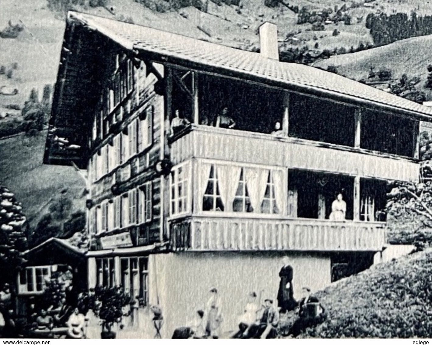 Cartoline postali: WEISSENBURG - PENSION BERGLI - 1926 – Usato da Lutry venduto da Ediego 1