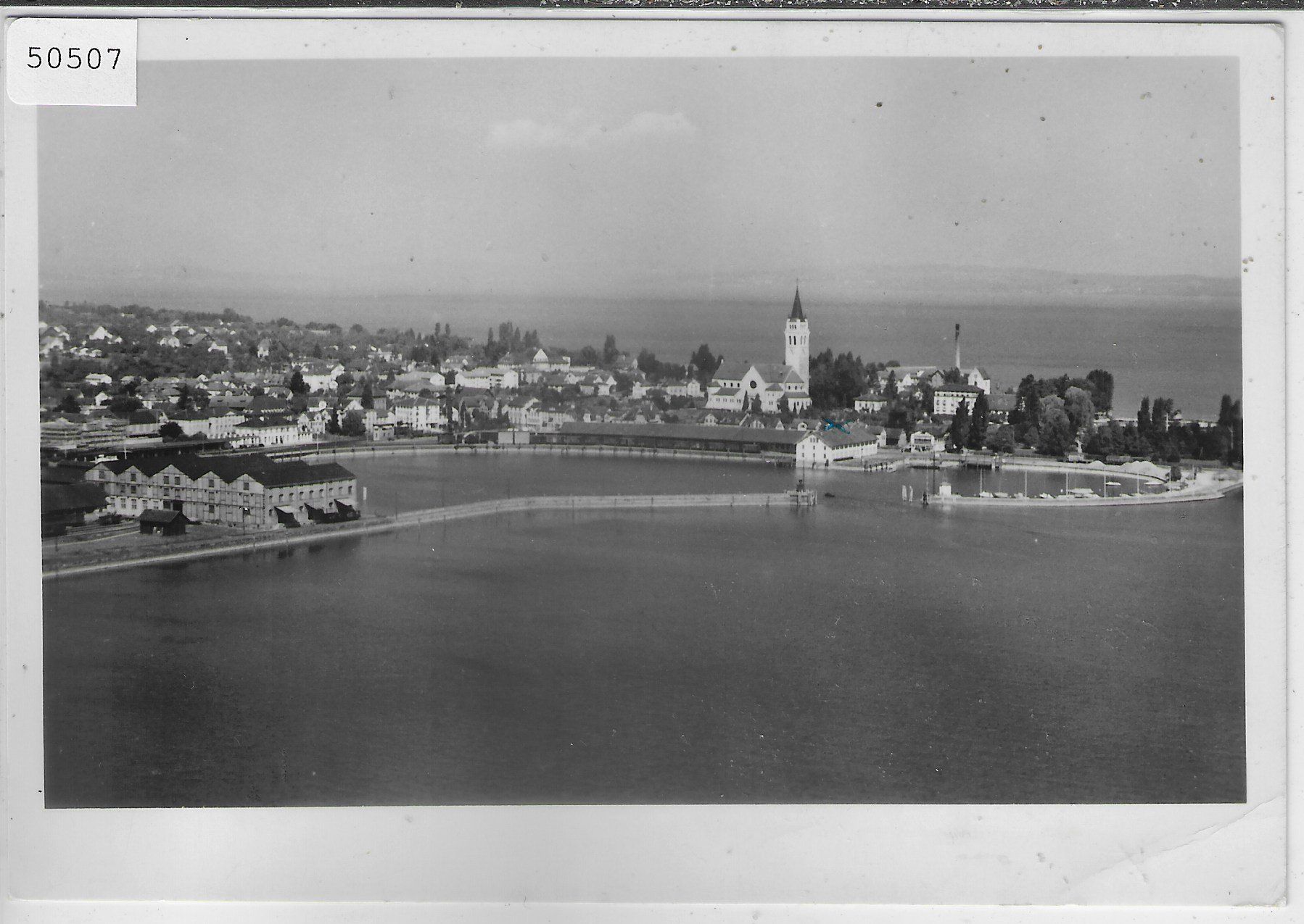 Cartoline postali: Flugbild Romanshorn – Usato da Ettingen venduto da Kartenplanet
