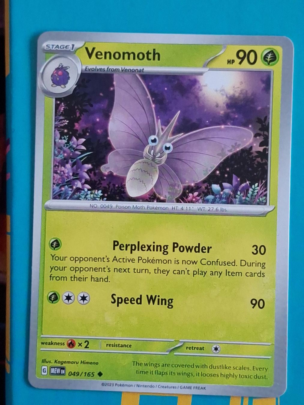 Pokémon Sammelbilder & Trading cards: Venomoth Omot - Pokemon Mew 151 – Gebraucht aus Altstätten SG von GGsGameshop