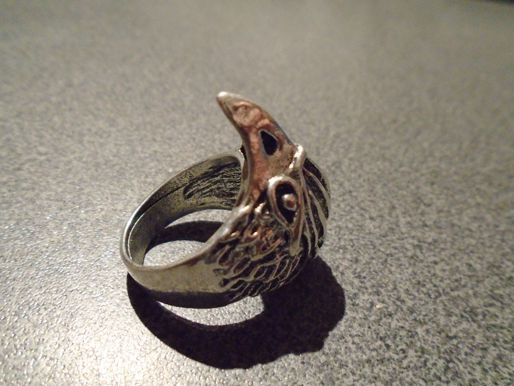 Anelli: Ring Adlerkopf, silberfarbig – Nuovo e nell'imballaggio originale da Zürich venduto da abraxas1291 2