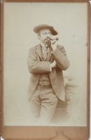 Kabinettfoto, Männer Mode, Rauchen, Pfeife