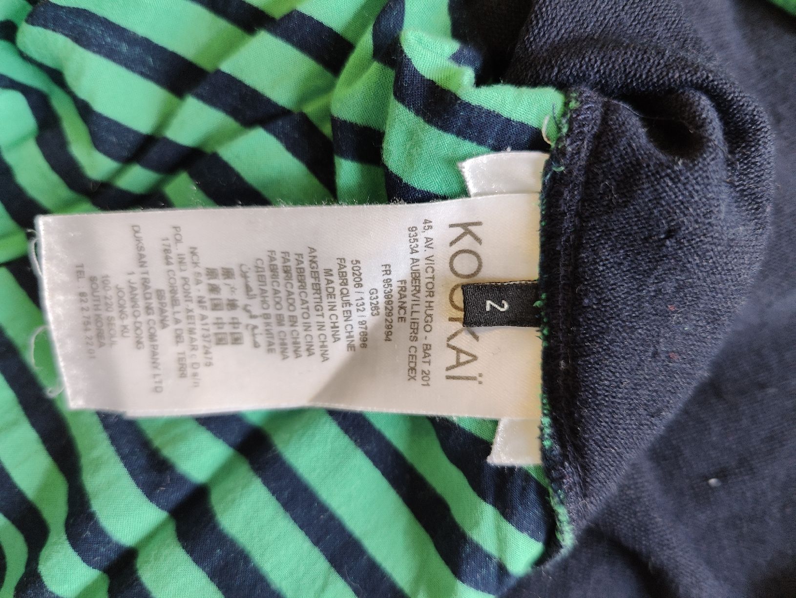 Kookai Pulls & Sweat-shirts: pull Kookaï bleu marine et rayé vert – D'occasion à Bern par linouma 3