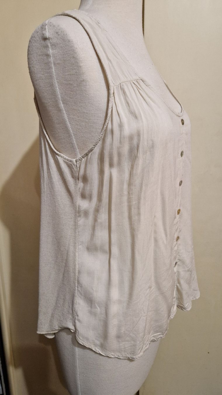 Tops: Leichtes Sommertop, beige, Knöpfe, Gr. L – Neu (gemäss Beschreibung) aus Oberengstringen von Sheera7 2
