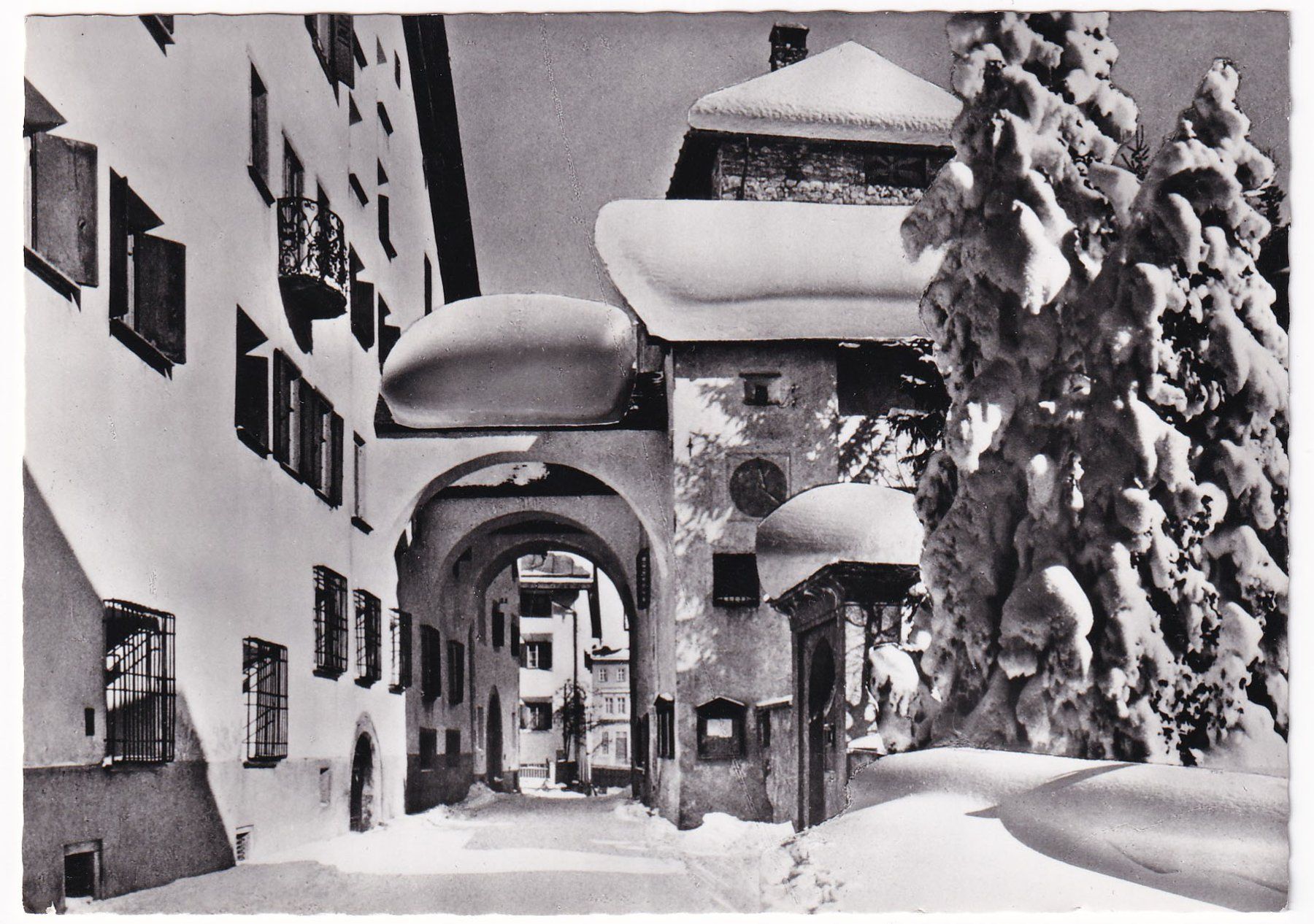 Ansichtskarten: Zuoz (Engadin) 1961 – Gebraucht aus Cormoret von Pascalll2001