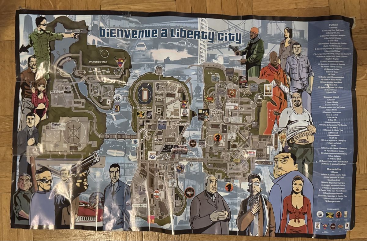 Foto & Immagini: Affiche + Plan - GTA III - Occasion – Usato da Lausanne venduto da Dri_Shop 1