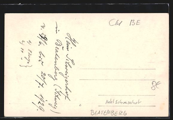 Ansichtskarten: AK Beatenberg, Hotel Schweizerhof – Gebraucht aus Berlin von bartko-reher 1