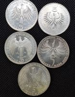 Münzlot Deutschland BRD 5DM Silber 635/1000 je 11,2gr.
