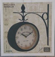 Wanduhr Grand Central Terminal zweiseitig neu 20 cm