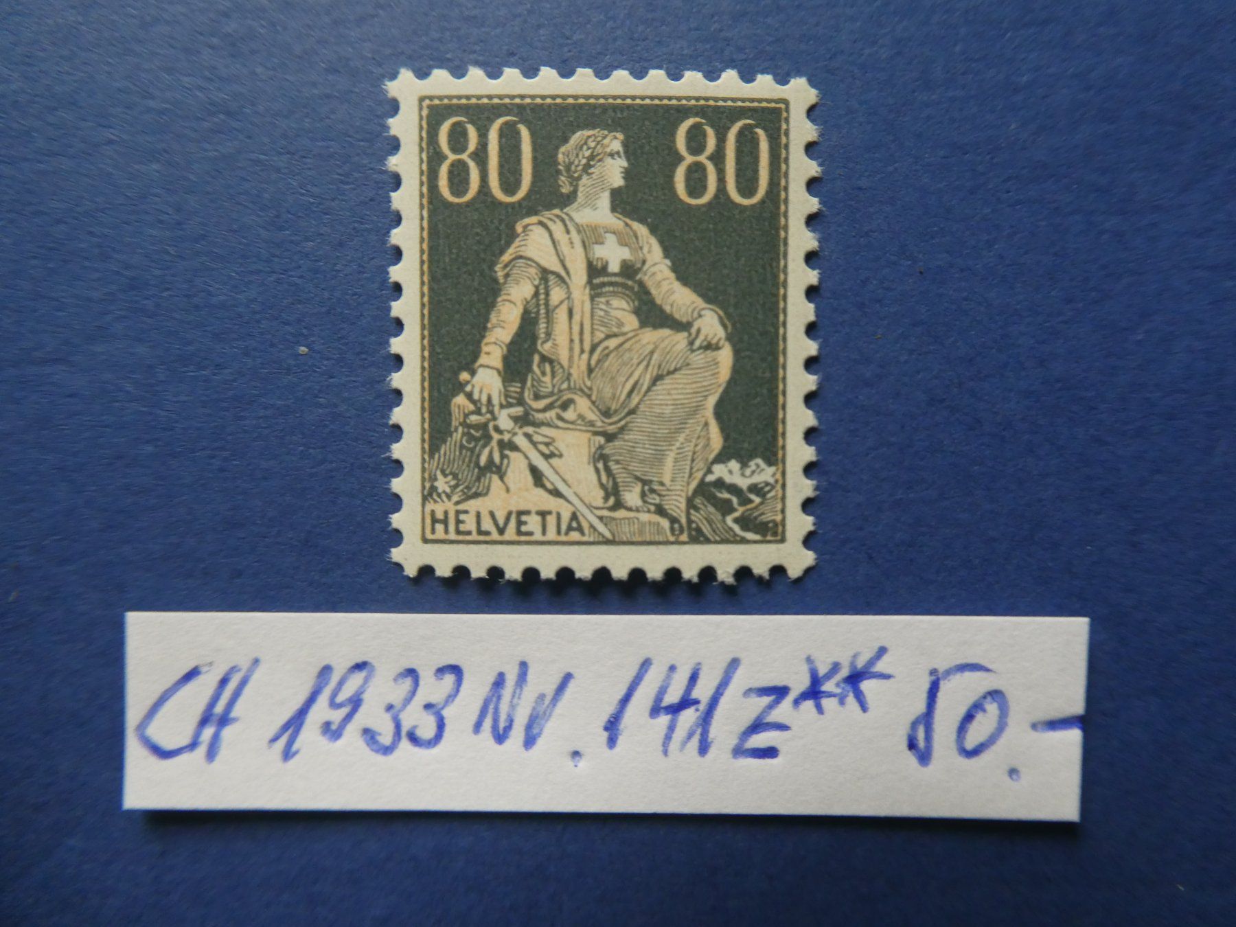 Tutti i francobolli: CH 1933 Nr. 141z postfrisch ** – Usato da Lausen venduto da Herbamare01