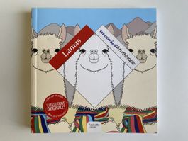 Malbuch / Mandala-Buch mit Lamas; les carrés d’Art thérapie