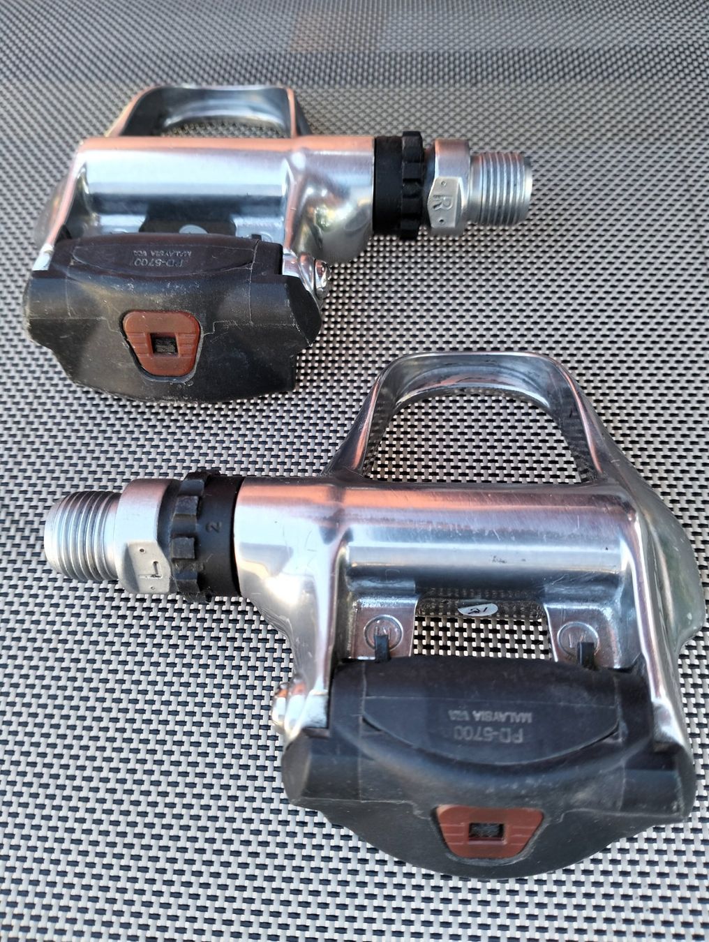 Shimano Pezzi di ricambio: Shimano 105 Rennrad Pedalen silber – Usato da Uster venduto da KarlZH 9