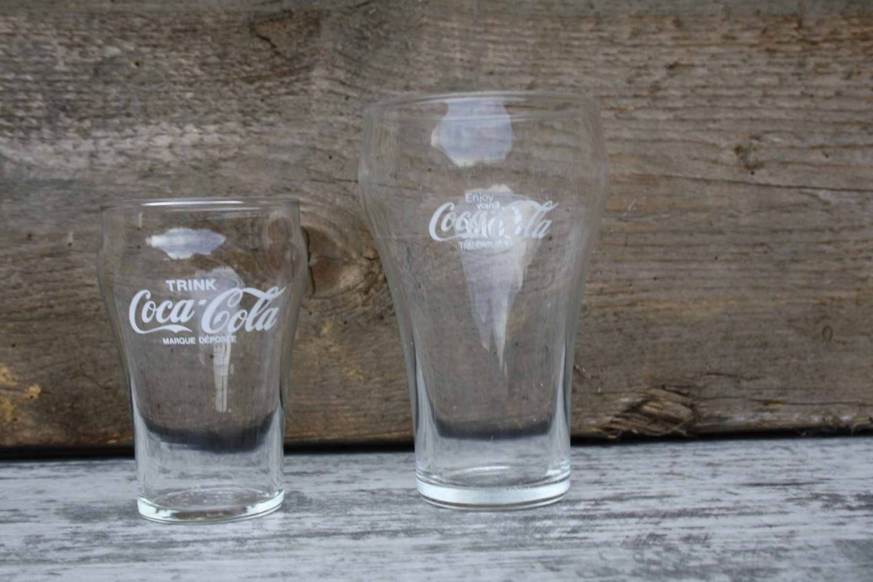 Coca-Cola Bicchieri: COCA COLA GLÄSER VINTAGE – Usato da Wauwil venduto da Pneuedy 1