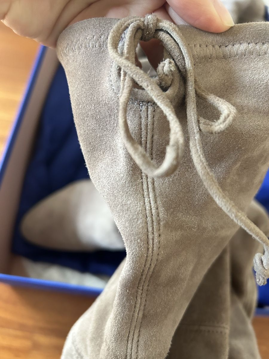 Stuart Weitzman Damenschuhe: Stuart Weitzman Overknee Stiefel, Wildleder, Gr. 39 – Neu (gemäss Beschreibung) aus Oberrieden von Mlew 2