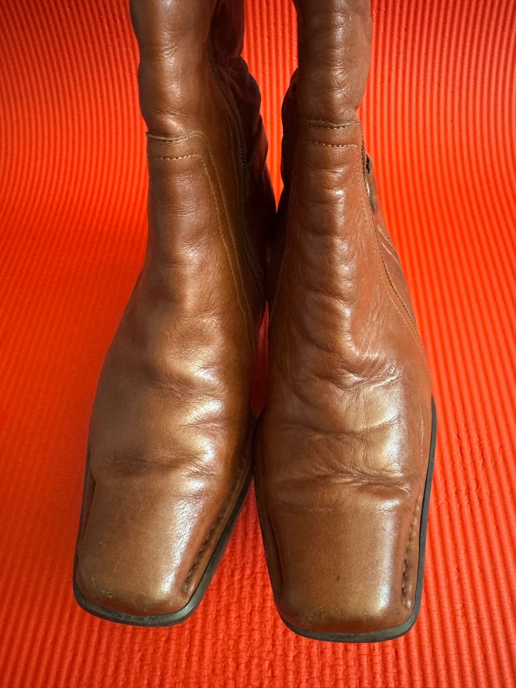 Damenschuhe: Vintage Y2K Damen Echt Leder Stiefelette Braun Gr 35 – Gebraucht aus Frenkendorf von Style365 2