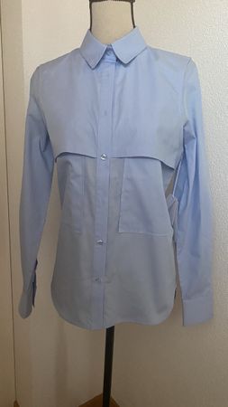Chemise bleu ciel, T 40 Coton , NEUVE