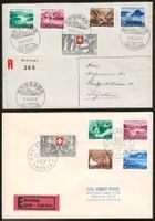Pro Patria Serien 1952/1952 auf Brief/FDC