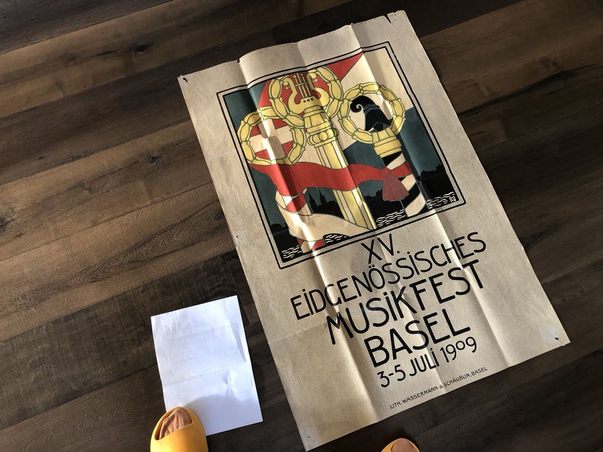 Foto & Immagini: Original Plakat EIDG. MUSIKFEST BASEL 1909 – Usato da Lufingen venduto da Rac0