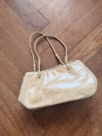 Ledertasche Damen beige gebraucht Marke Nature