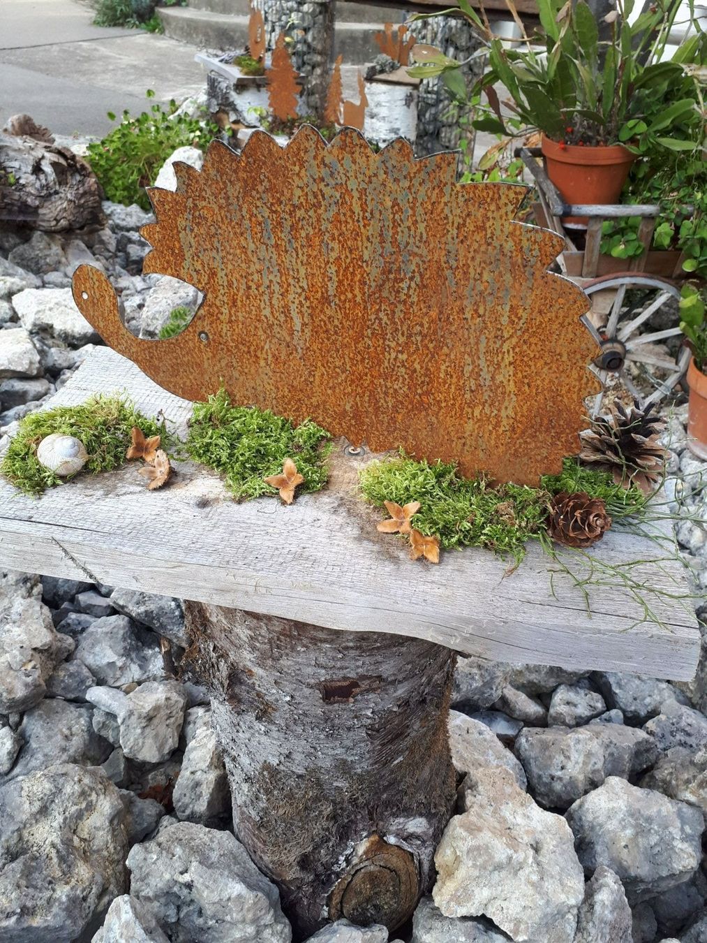 Statuette: Igel gross aus Rostblech – Nuovo (secondo la descrizione) da Lohn SH venduto da Zwierbel 1