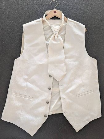 Elegantes Weste- und Krawatten-Set, Größe XL