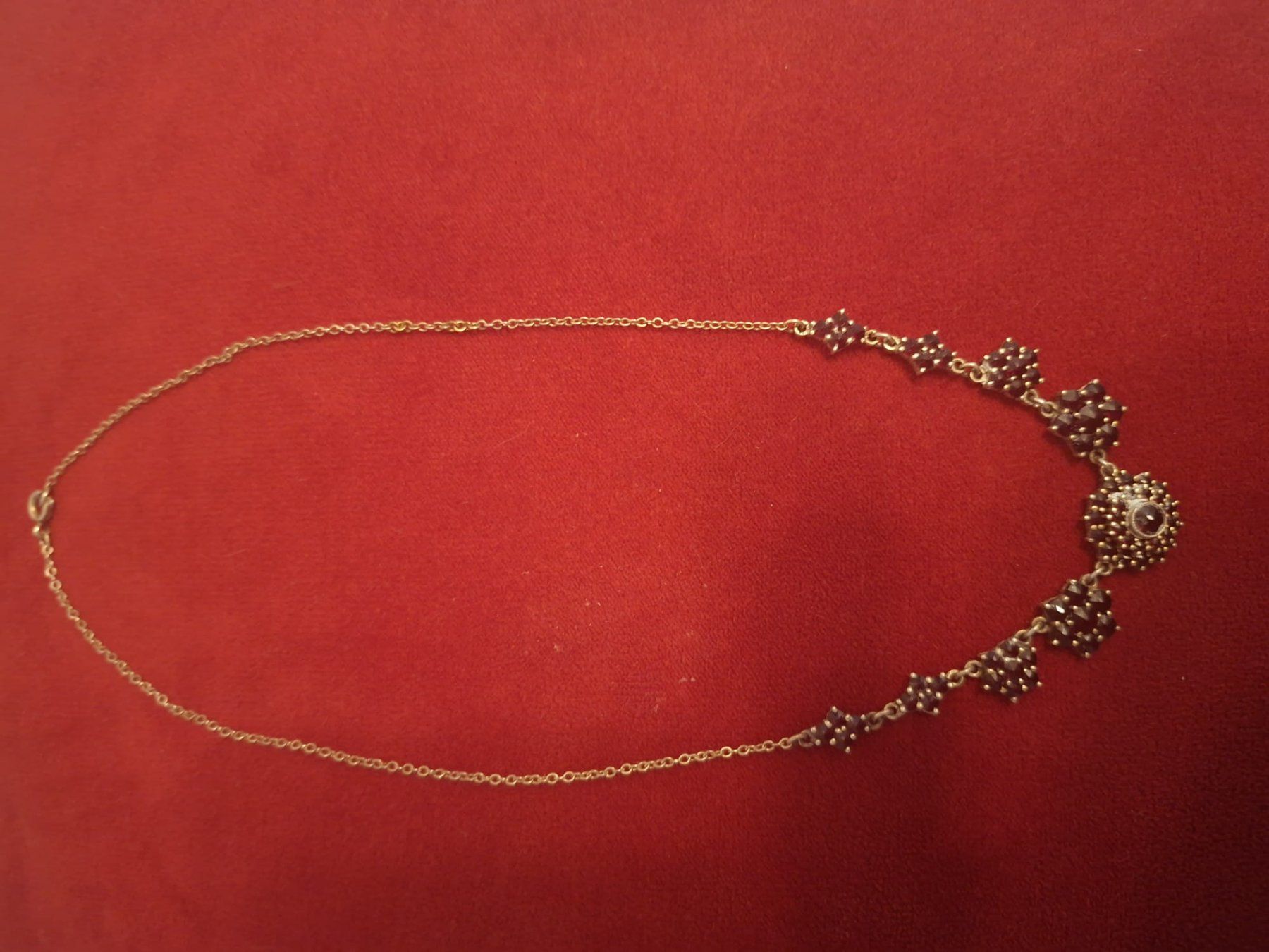 Ketten: Wunderschöne 100 jaehrige Granat-Kette, Silber – Gebraucht aus Malix von ric_nh2y 1
