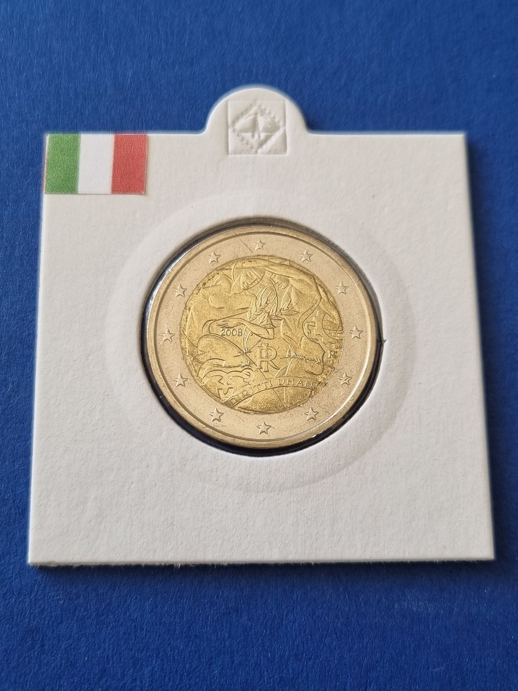 Tutti le monete: 2 Euro Italien 2008 Human Rights – Nuovo (secondo la descrizione) da Unterägeri venduto da Ferreira_81