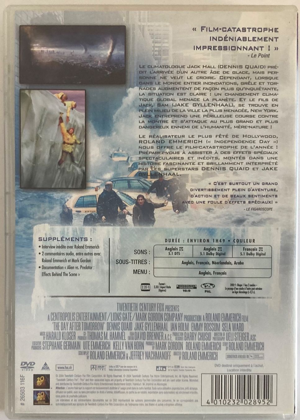 Tutti i DVDs: LE JOUR D'APRES – Usato da Poliez-Pittet venduto da Newtown-Records 1