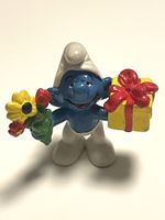 Schlumpf Figur Schleich 1978, Geburtstags-Schlumpf