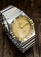 Omega Constellation, Gold und Edelstahl aus Quarz 2000er