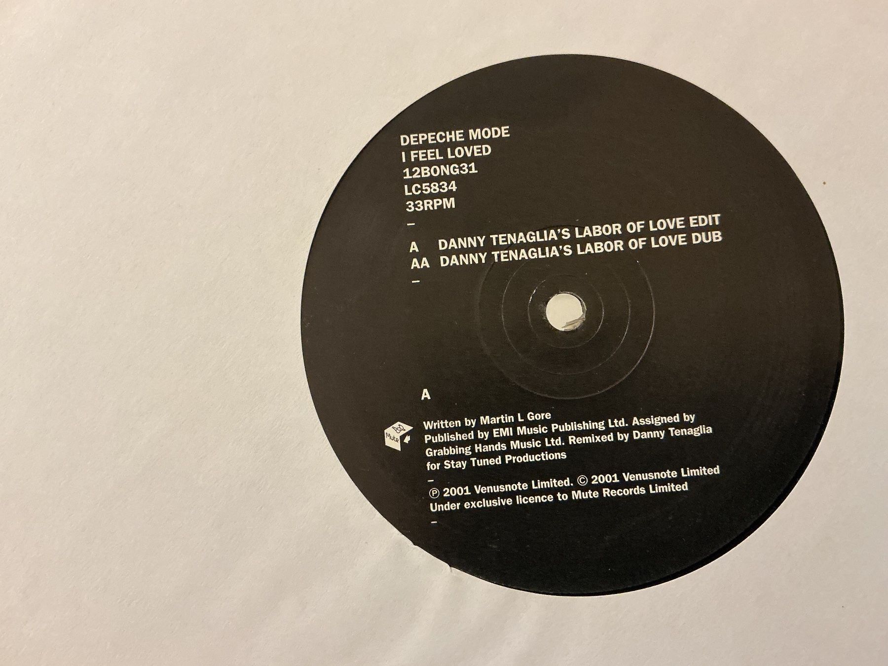 Schallplatten: Depeche Mode Maxi-Single - I Feel Loved – Gebraucht aus Winterthur von Tumko-Vinyl 2