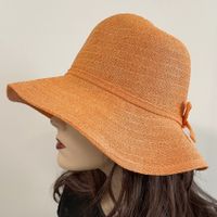 Hut Sommerhut Gr. 56 Schlapphut orange leicht VINTAGE 1970s