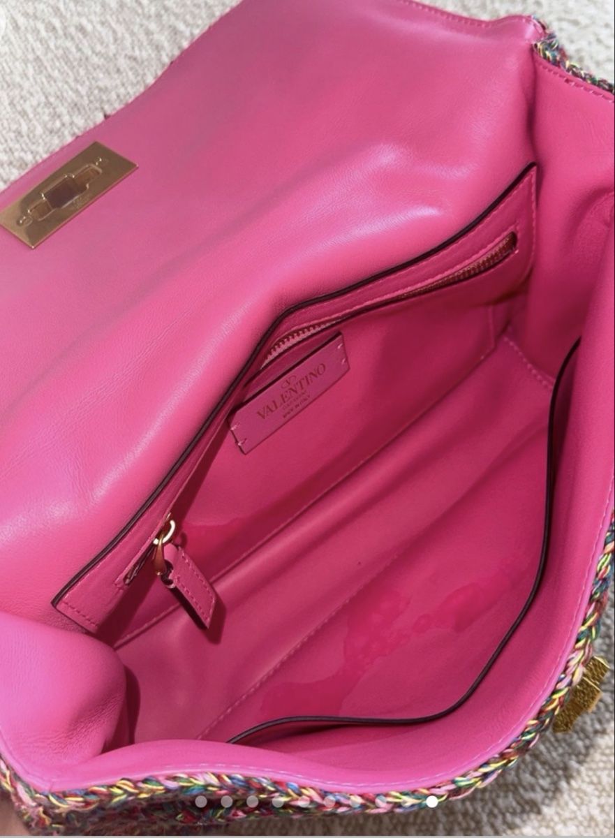 Valentino Taschen für Damen: Valentino Roman Stud Tweed Bag Multicolor – Gebraucht aus Uitikon Waldegg von sdman 9