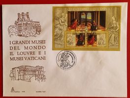 VATIKAN MUSEI DEL MUNDO LOUVRE PARIS MUSEI VATICANI 2005 FDC