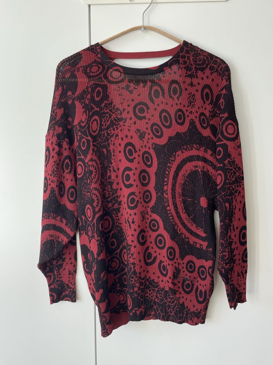 Desigual Maglioni & Felpe: Desigual Feinstrickpullover mit Cut-out & Mandalamuster Gr S – Usato da Neukirch an der Thur venduto da bee88