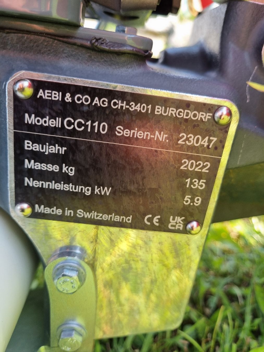 Aebi Tutte le macchine: Motormäher Aebi CC110 – Usato da Reichenbach i. K. venduto da Fanki83 8