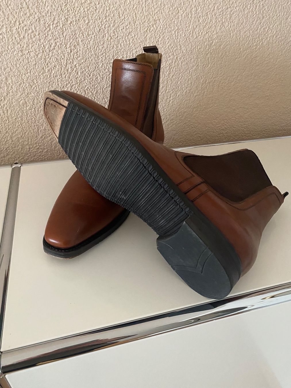 Scarpe da uomo: Herren Chelseaboots, Grösse 9, braun – Usato da Uitikon Waldegg venduto da man_fs5b 2