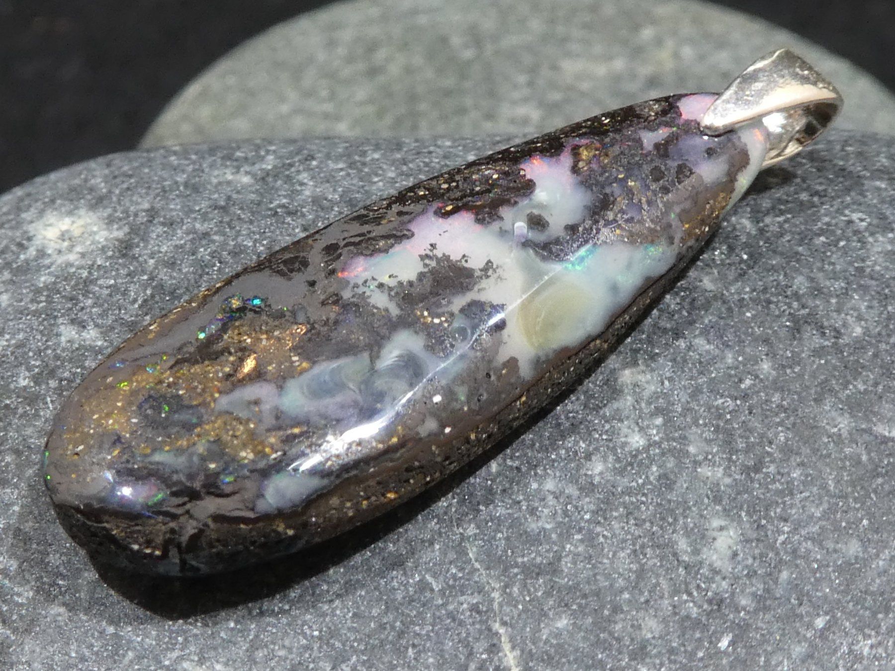 Ciondoli: Anhänger Boulder Opal. – Nuovo (secondo la descrizione) da Niederbüren venduto da Raphael014 1