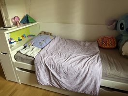 Ikea Bett 90x200 ausziehbar mit Matratzen