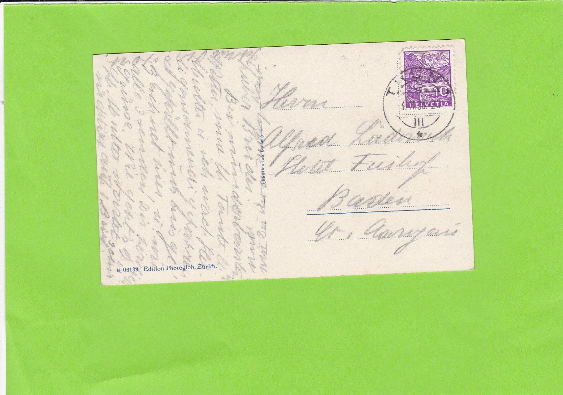 Cartoline postali: Sanatorium Heiligenschwendi bei Thun – Usato da St. Peterzell venduto da neckertal 1