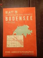 Landeskarte der Schweiz Blatt 28 Bodensee 1:100'000 mit A...