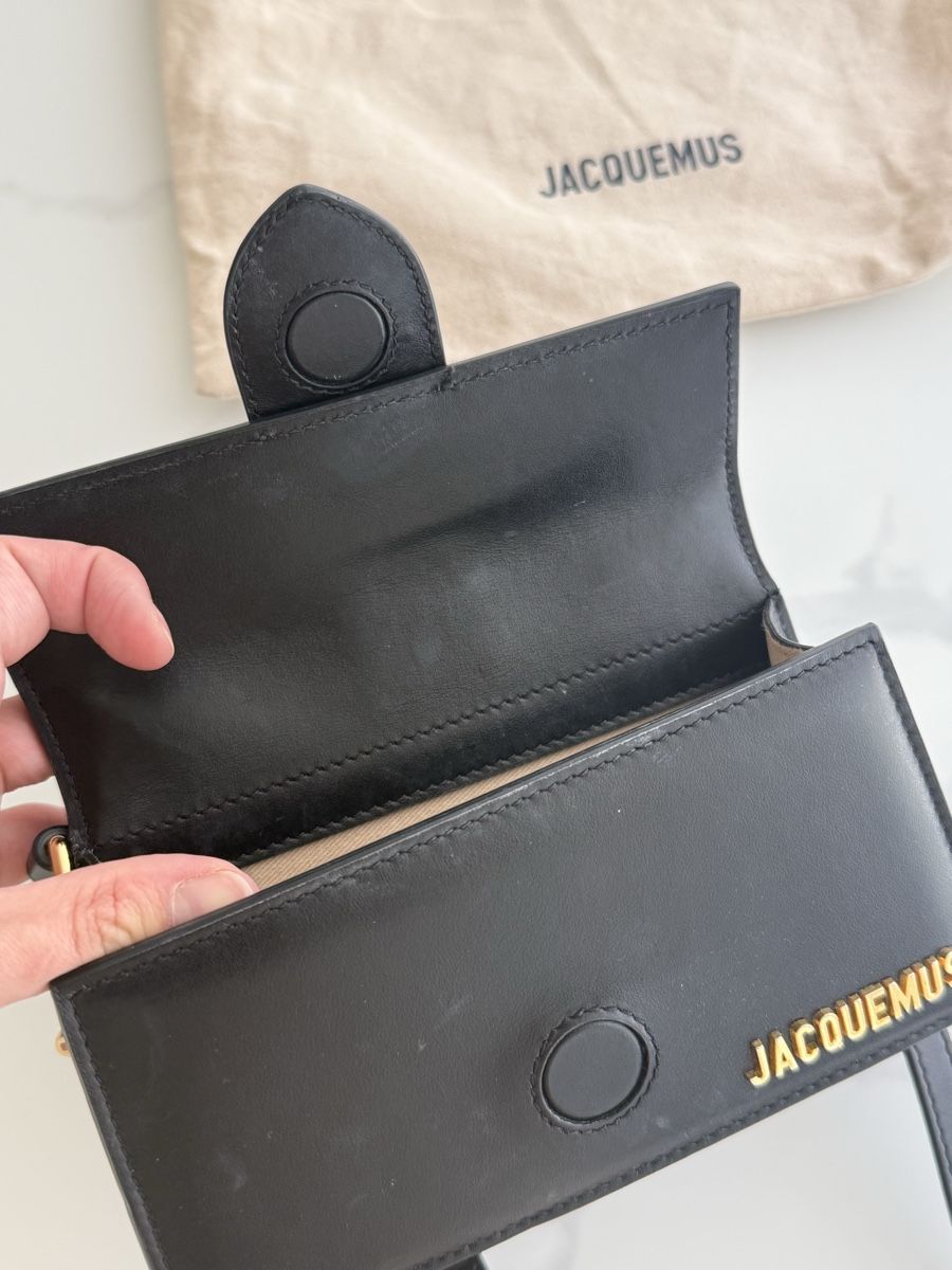 Jacquemus Borse da donna: Sac à main Jacquemus noir cuir  – Usato da Peseux venduto da kul_pz6z 3