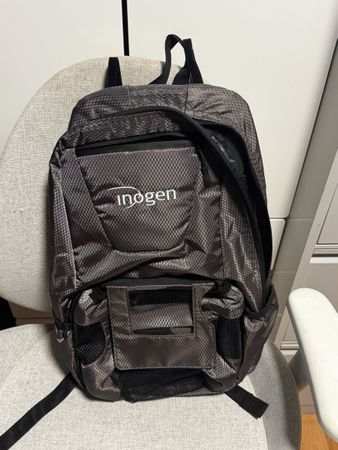 Rucksack Inogen schwarz grau Faltbar guter Zustand