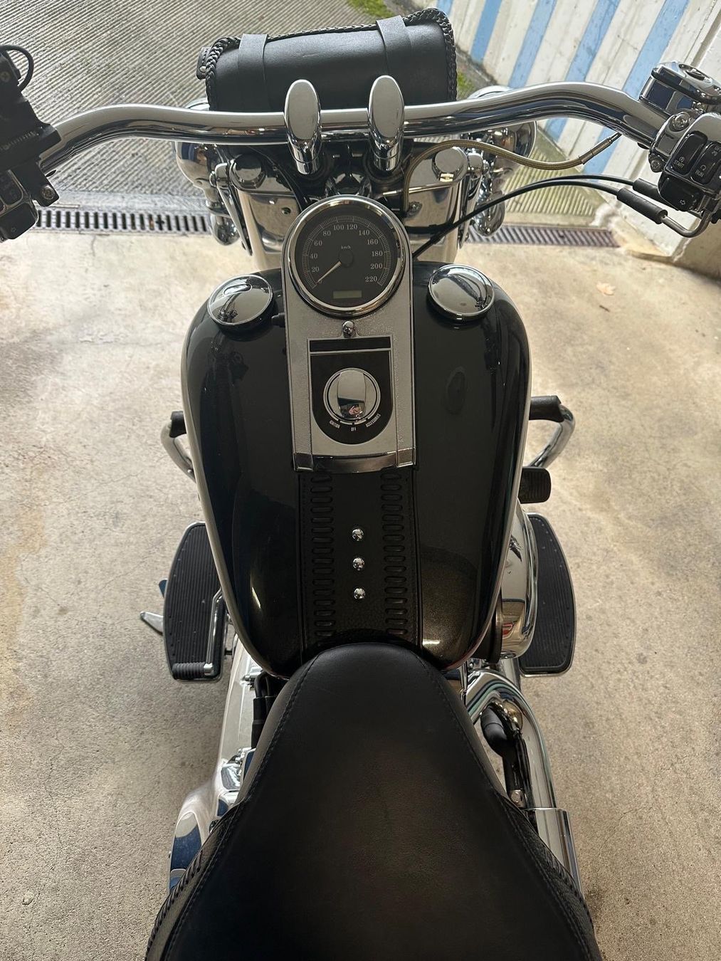 Harley-Davidson Chopper: Harley Davidson Fat Boy FLSTF in schwarz – Usato da Balsthal venduto da Fede_1 2