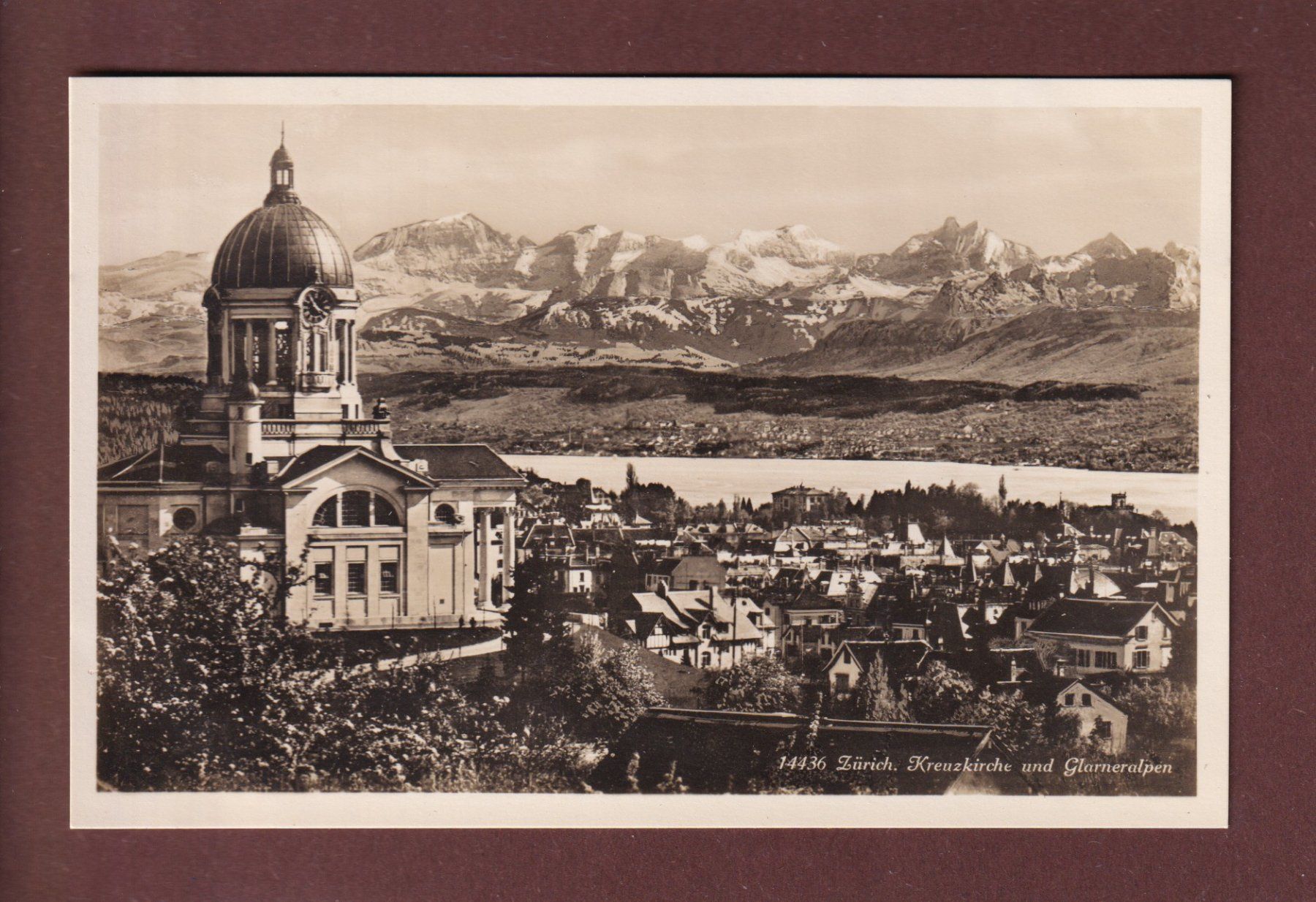 Cartoline postali: ZÜRICH - Kreuzkirche – Usato da Pully venduto da nicecards