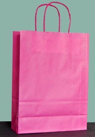 Tragtaschen 18/8 x 22 cm pink