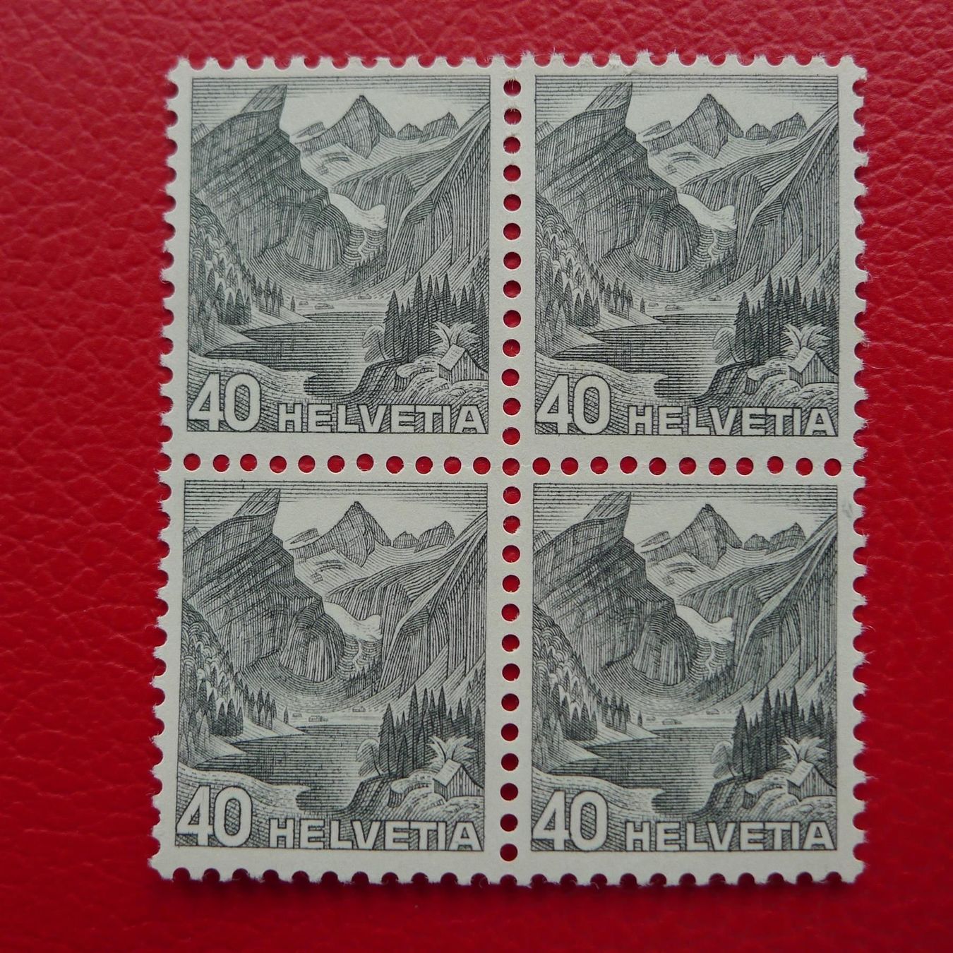 Tutti i francobolli: 1936: Nr.209y im postfrischen Viererblock Kat: 100.-+ – Usato da Sursee venduto da Luzernerraute